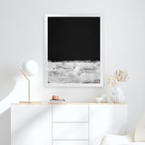 Shop Mono Horizon Art Print-Abstract, Black, Dan Hobday, Portrait, Rectangle, View All-framed painted poster wall decor artwork