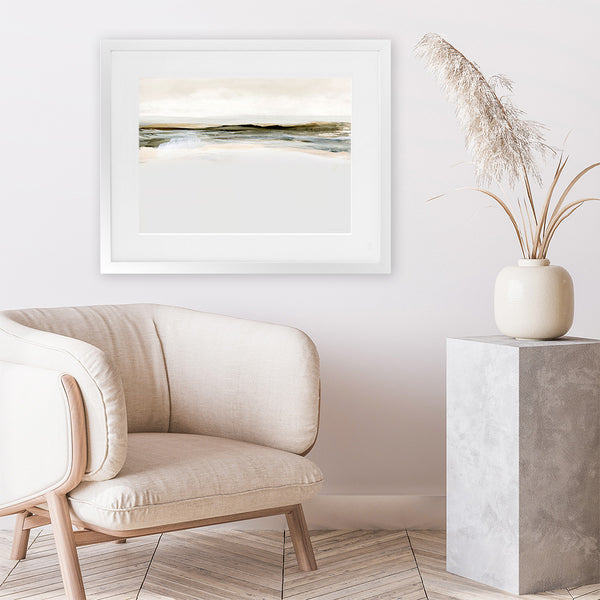 Shop Orkney II Art Print-Abstract, Dan Hobday, Horizontal, Neutrals, Rectangle, View All-framed painted poster wall decor artwork