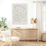 Shop Ready Canvas Art Print-Abstract, Dan Hobday, Neutrals, Portrait, Rectangle, View All-framed wall decor artwork