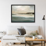 Shop Sennen Cove Canvas Art Print-Abstract, Blue, Dan Hobday, Horizontal, Rectangle, View All, Yellow-framed wall decor artwork