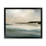 Shop Sennen Cove Art Print-Abstract, Blue, Dan Hobday, Horizontal, Rectangle, View All, Yellow-framed painted poster wall decor artwork