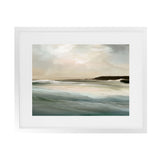 Shop Sennen Cove Art Print-Abstract, Blue, Dan Hobday, Horizontal, Rectangle, View All, Yellow-framed painted poster wall decor artwork