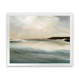 Shop Sennen Cove Art Print-Abstract, Blue, Dan Hobday, Horizontal, Rectangle, View All, Yellow-framed painted poster wall decor artwork