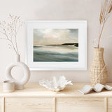 Shop Sennen Cove Art Print-Abstract, Blue, Dan Hobday, Horizontal, Rectangle, View All, Yellow-framed painted poster wall decor artwork