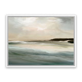 Shop Sennen Cove Canvas Art Print-Abstract, Blue, Dan Hobday, Horizontal, Rectangle, View All, Yellow-framed wall decor artwork