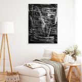 Shop Shimmer Canvas Art Print-Abstract, Black, Dan Hobday, Portrait, Rectangle, View All-framed wall decor artwork