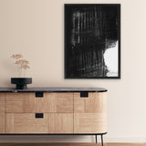 Shop Sleep Canvas Art Print-Abstract, Black, Dan Hobday, Portrait, Rectangle, View All-framed wall decor artwork