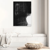Shop Sleep Canvas Art Print-Abstract, Black, Dan Hobday, Portrait, Rectangle, View All-framed wall decor artwork