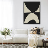Shop State Canvas Art Print-Abstract, Black, Dan Hobday, Neutrals, Portrait, Rectangle, View All-framed wall decor artwork