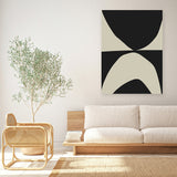 Shop State Canvas Art Print-Abstract, Black, Dan Hobday, Neutrals, Portrait, Rectangle, View All-framed wall decor artwork