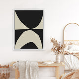 Shop State Canvas Art Print-Abstract, Black, Dan Hobday, Neutrals, Portrait, Rectangle, View All-framed wall decor artwork