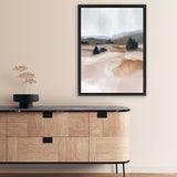 Shop The Ranch Canvas Art Print-Abstract, Brown, Dan Hobday, Portrait, Rectangle, View All-framed wall decor artwork