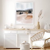 Shop The Ranch Art Print-Abstract, Brown, Dan Hobday, Portrait, Rectangle, View All-framed painted poster wall decor artwork