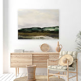 Shop Verte 1 Canvas Art Print-Abstract, Brown, Dan Hobday, Green, Horizontal, Rectangle, View All-framed wall decor artwork