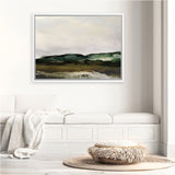 Shop Verte 1 Canvas Art Print-Abstract, Brown, Dan Hobday, Green, Horizontal, Rectangle, View All-framed wall decor artwork