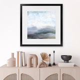 Shop Dream Lands (Square) Art Print-Abstract, Blue, Dan Hobday, Grey, Landscape, Square, View All-framed painted poster wall decor artwork