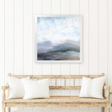 Shop Dream Lands (Square) Art Print-Abstract, Blue, Dan Hobday, Grey, Landscape, Square, View All-framed painted poster wall decor artwork