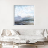 Shop Dream Lands (Square) Canvas Art Print-Abstract, Blue, Dan Hobday, Grey, Landscape, Square, View All-framed wall decor artwork