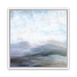 Shop Dream Lands (Square) Canvas Art Print-Abstract, Blue, Dan Hobday, Grey, Landscape, Square, View All-framed wall decor artwork