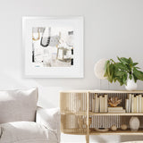 Shop Modern Rhythm (Square) Art Print-Abstract, Grey, PC, Square, View All-framed painted poster wall decor artwork