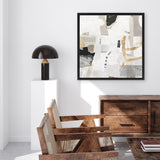 Shop New Connections (Square) Canvas Art Print-Abstract, Neutrals, PC, Square, View All-framed wall decor artwork