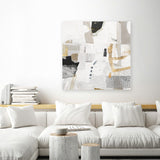 Shop New Connections (Square) Canvas Art Print-Abstract, Neutrals, PC, Square, View All-framed wall decor artwork