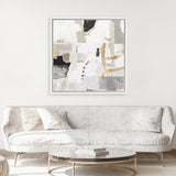 Shop New Connections (Square) Canvas Art Print-Abstract, Neutrals, PC, Square, View All-framed wall decor artwork