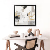 Shop New Connections (Square) Art Print-Abstract, Neutrals, PC, Square, View All-framed painted poster wall decor artwork