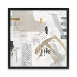 Shop Puzzled Canvas (Square) Canvas Art Print-Abstract, Neutrals, PC, Square, View All-framed wall decor artwork