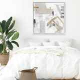 Shop Puzzled Canvas (Square) Canvas Art Print-Abstract, Neutrals, PC, Square, View All-framed wall decor artwork