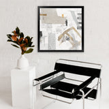 Shop Puzzled (Square) Art Print-Abstract, Neutrals, PC, Square, View All-framed painted poster wall decor artwork