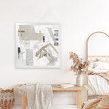 Shop Puzzled (Square) Art Print-Abstract, Neutrals, PC, Square, View All-framed painted poster wall decor artwork