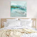 Shop Beneath The Surface (Square) Canvas Art Print-Abstract, Blue, PC, Square, View All-framed wall decor artwork