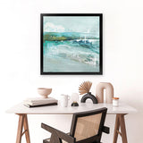 Shop Beneath The Surface (Square) Art Print-Abstract, Blue, PC, Square, View All-framed painted poster wall decor artwork