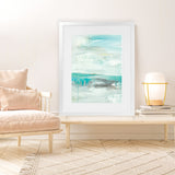 Shop Sky Over Simcoe Art Print-Abstract, Blue, PC, Portrait, Rectangle, View All, White-framed painted poster wall decor artwork