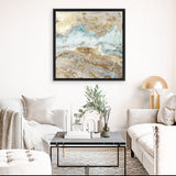 Shop Flume (Square) Canvas Art Print-Abstract, Brown, PC, Square, View All-framed wall decor artwork