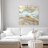 Shop Flume (Square) Canvas Art Print-Abstract, Brown, PC, Square, View All-framed wall decor artwork