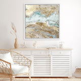 Shop Flume (Square) Canvas Art Print-Abstract, Brown, PC, Square, View All-framed wall decor artwork