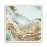 Shop Golden Chasm (Square) Canvas Art Print-Abstract, Brown, PC, Square, View All-framed wall decor artwork