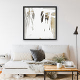 Shop Behind The Light I (Square) Canvas Art Print-Abstract, Neutrals, PC, Square, View All, White-framed wall decor artwork
