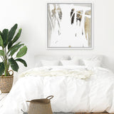 Shop Behind The Light I (Square) Canvas Art Print-Abstract, Neutrals, PC, Square, View All, White-framed wall decor artwork