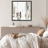 Shop Behind The Light II (Square) Canvas Art Print-Abstract, Grey, PC, Square, View All, White-framed wall decor artwork