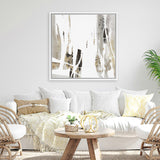 Shop Behind The Light II (Square) Canvas Art Print-Abstract, Grey, PC, Square, View All, White-framed wall decor artwork