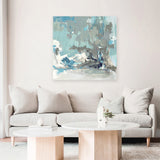 Shop Above the Mist (Square) Canvas Art Print-Abstract, Blue, PC, Square, View All-framed wall decor artwork