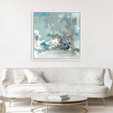 Shop Above the Mist (Square) Canvas Art Print-Abstract, Blue, PC, Square, View All-framed wall decor artwork