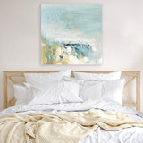 Shop Lagoon Blue (Square) Canvas Art Print-Abstract, Blue, PC, Square, View All-framed wall decor artwork