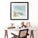 Shop Lagoon Blue (Square) Art Print-Abstract, Blue, PC, Square, View All-framed painted poster wall decor artwork