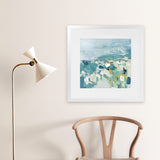 Shop Above The Sea (Square) Art Print-Abstract, Blue, PC, Square, View All-framed painted poster wall decor artwork