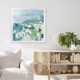 Shop Above The Sea (Square) Art Print-Abstract, Blue, PC, Square, View All-framed painted poster wall decor artwork