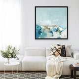 Shop Sea Pebbles (Square) Canvas Art Print-Abstract, Blue, PC, Square, View All-framed wall decor artwork